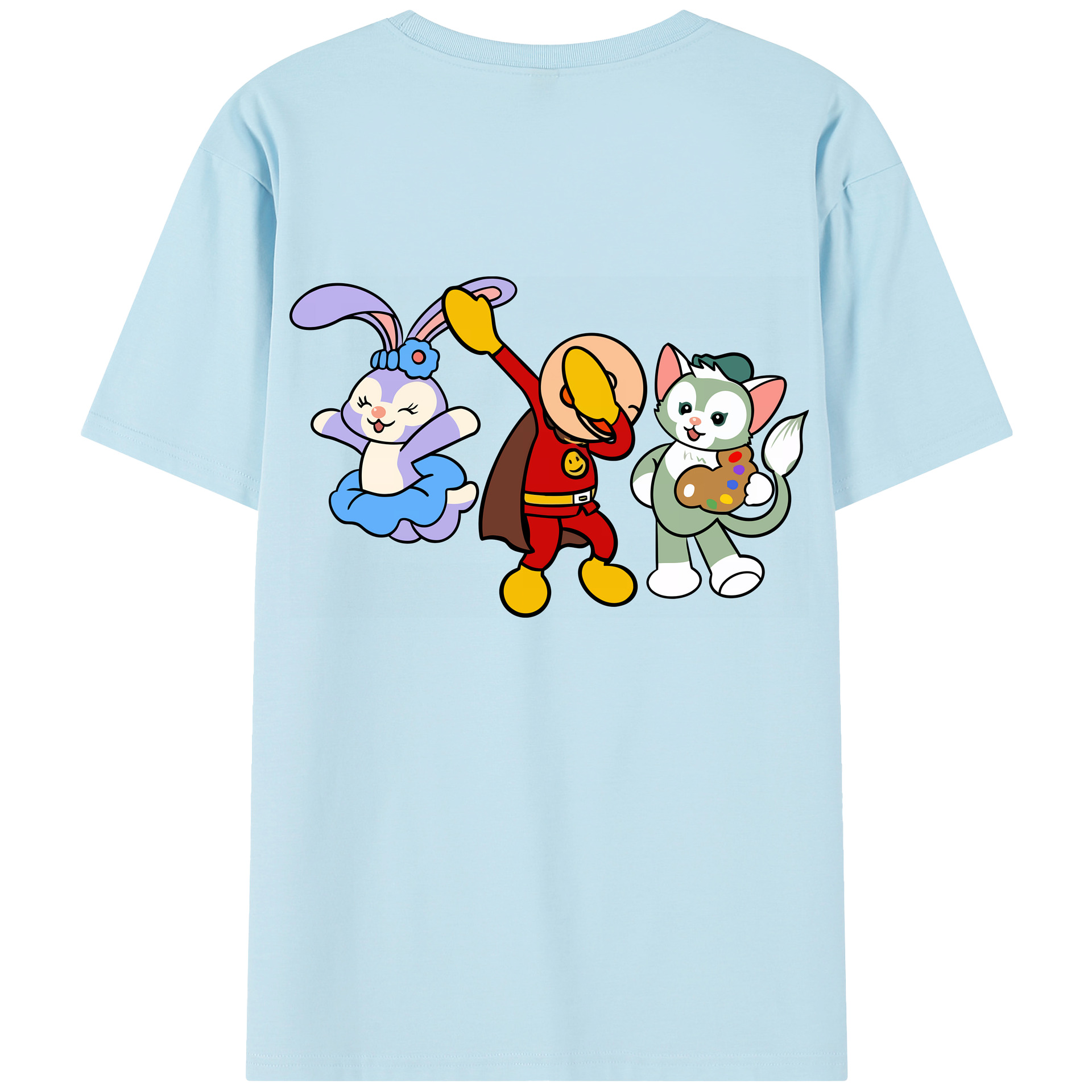 （画像用） アンパンマン Anpanman 綿100％半袖Tシャツ（背面プリント）